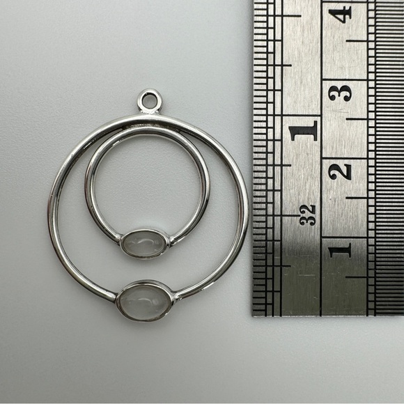 PANDORA Compose‎ Moonstone Drop Dangle 290606MS 925 ALE Sterling Silver Retired - Picture 14 of 16